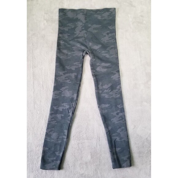 SPANX Pants - SPANX Leggings Womens Gray Black Size Small Camoflauge Camo Stretch